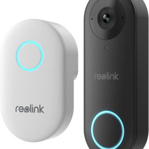 REOLINK Video Doorbell WiFi Camera – Wired 2K Outdoor, 5G&2.4G WiFi, 4:3 Wide View Angle, Smart Detection, Local Storage, No Subscription Front Door Home Security, Customized Chime V2